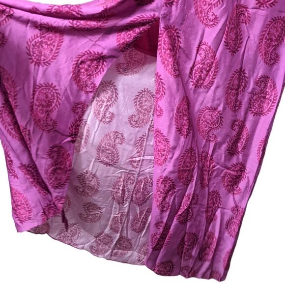 NWT VIX Leelah Cutout Open Back Paisley Dress M - Picture 4 of 13